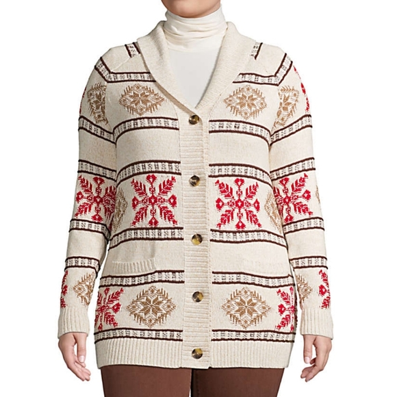 Lands End Cotton Cable Drifter Shawl 
